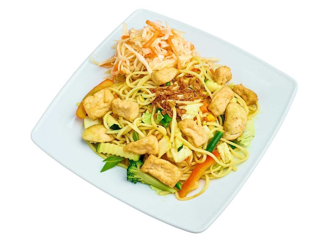 Makaron smażony z tofu
