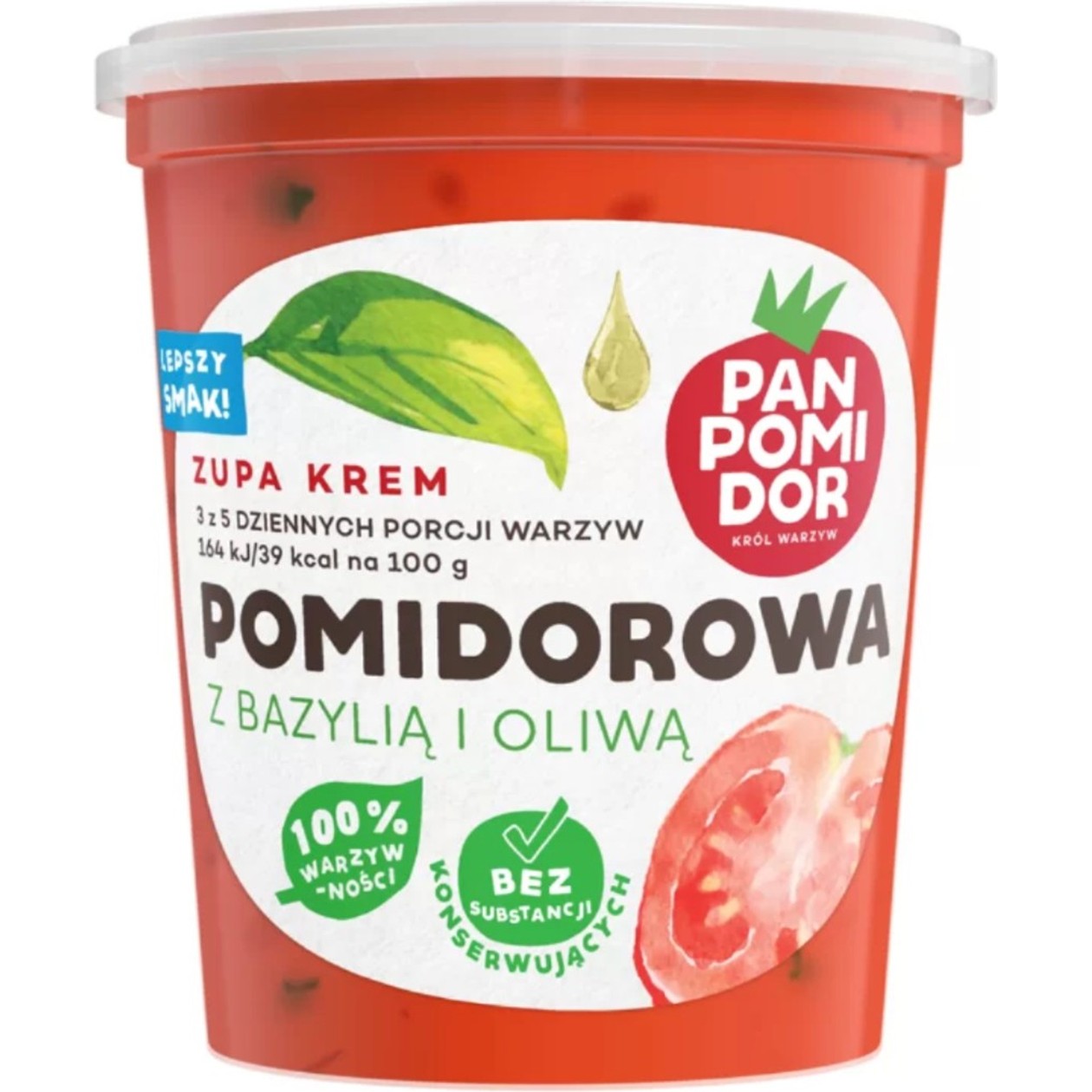 Zupa Krem Pomidorowa z Bazylią i Oliwą Pan Pomidor 400g