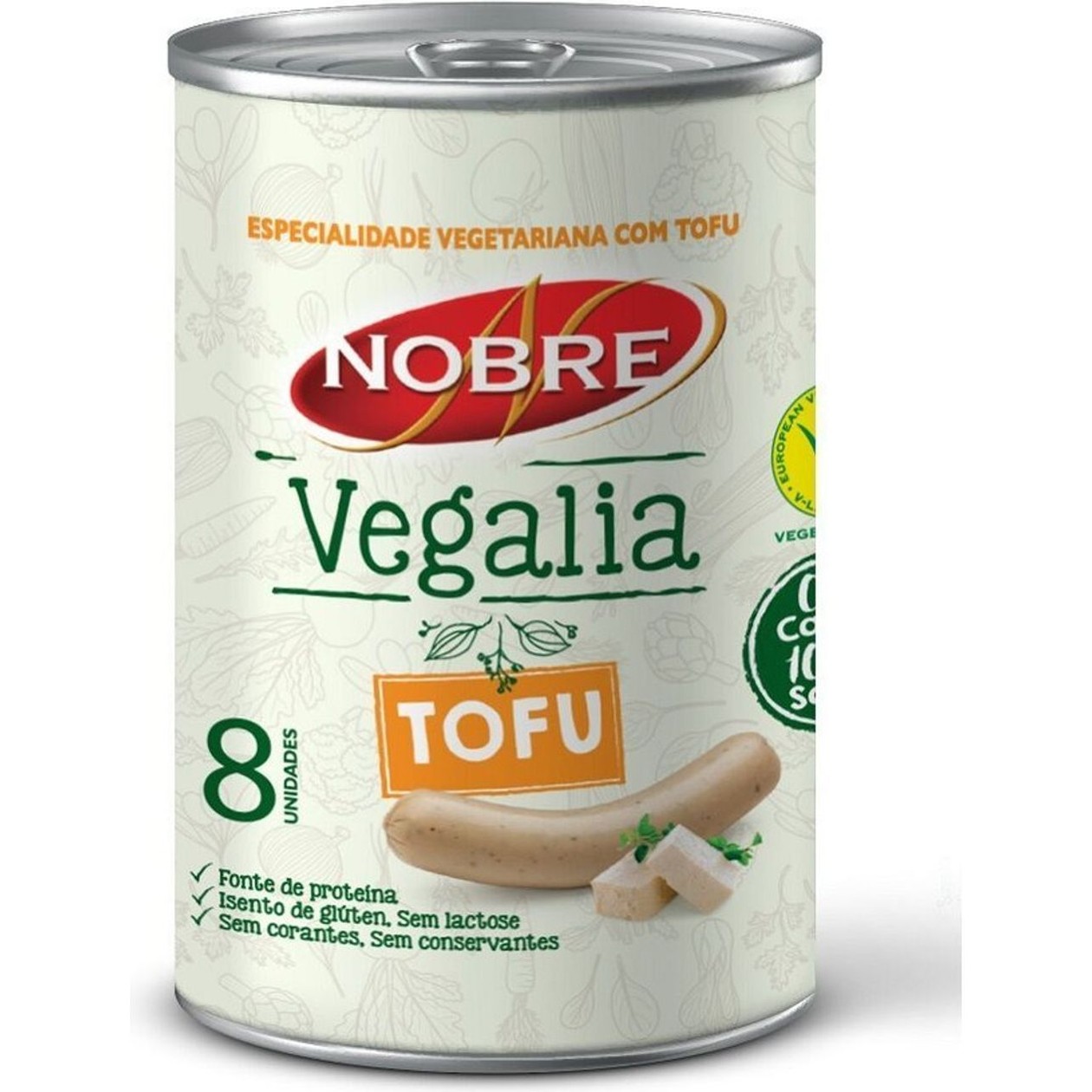 Especialidade Vegetariana de Tofu Lata Nobre Vegalia 8 un
