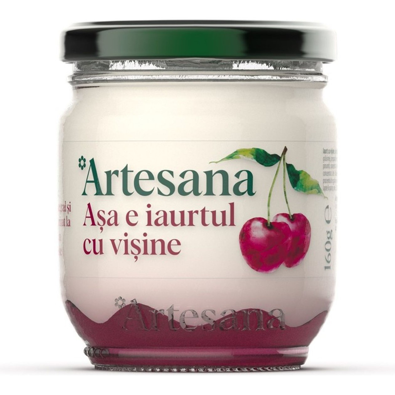Artesana, Iaurt cu Vișine, 160 g (expiră în curând)