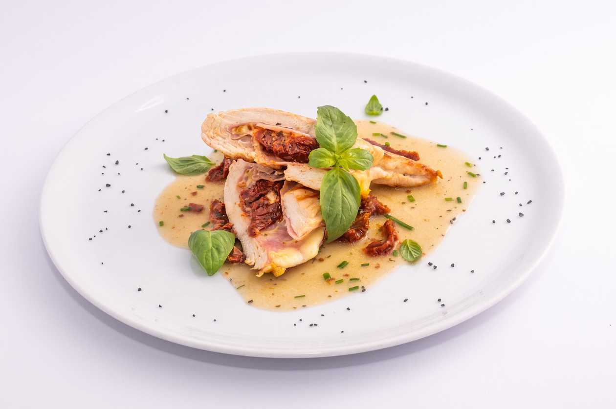 Stuffed chicken breast "Roma"