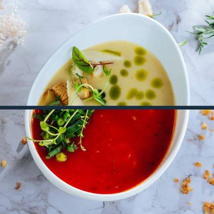 Supa zilei 2: Cremă de Fasole cu Boia și Ceapă Crispy