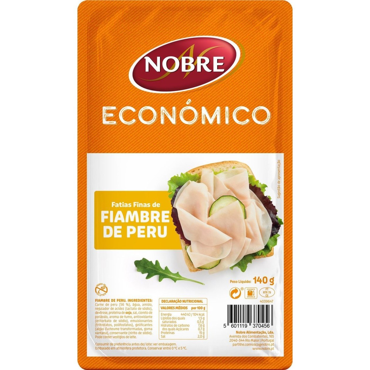 Fiambre Fatias Finas Peru Económico Nobre 140 gr