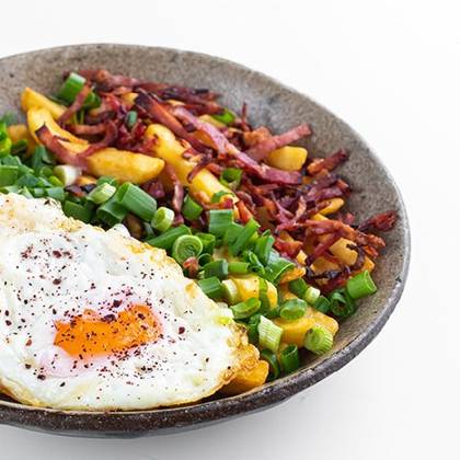 Fully loaded chips and eggs