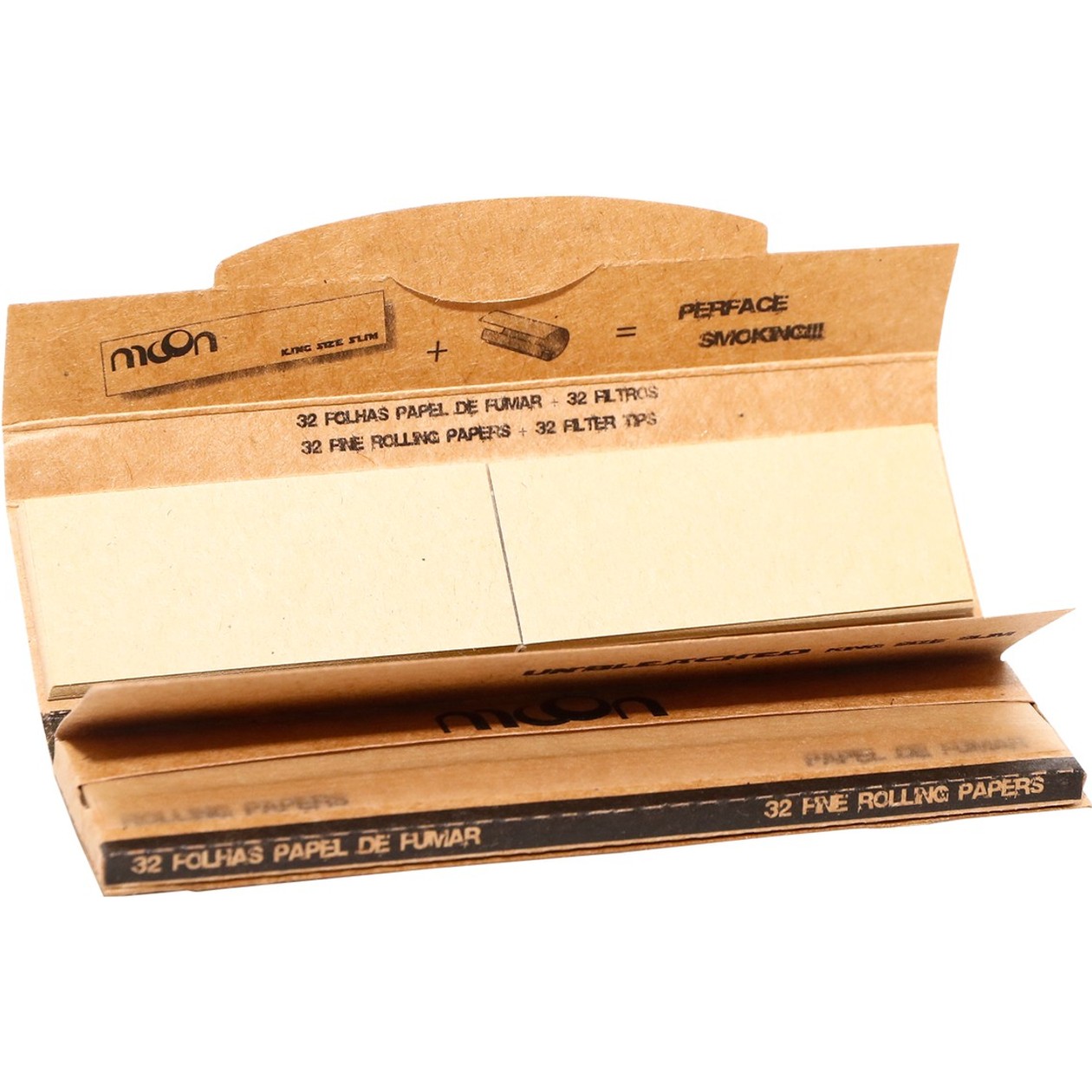 Mortalhas Moon Brown King Size 32 mortalhas + 32 Filtros