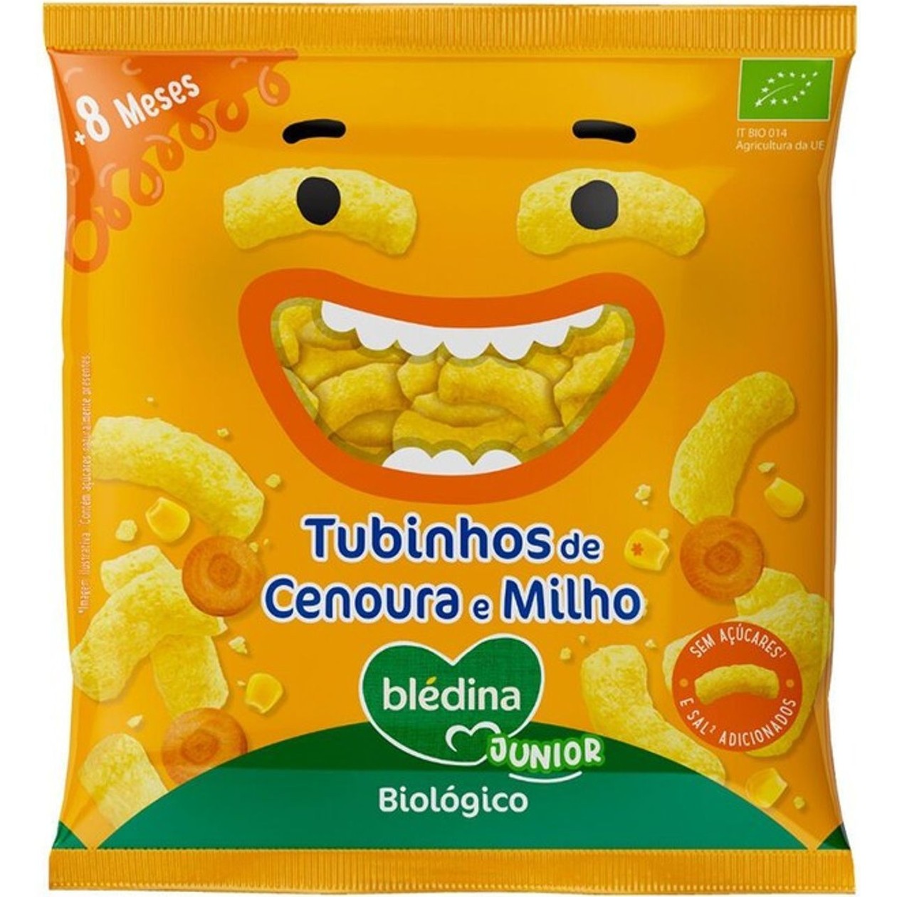 Snack Tubinhos de Cenoura e Milho Blédina 20 gr
