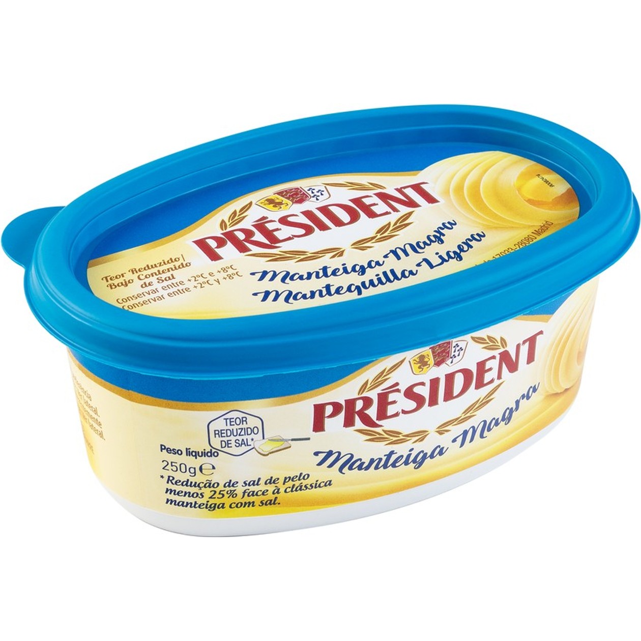 Manteiga Magra Pouco Sal President 250 gr