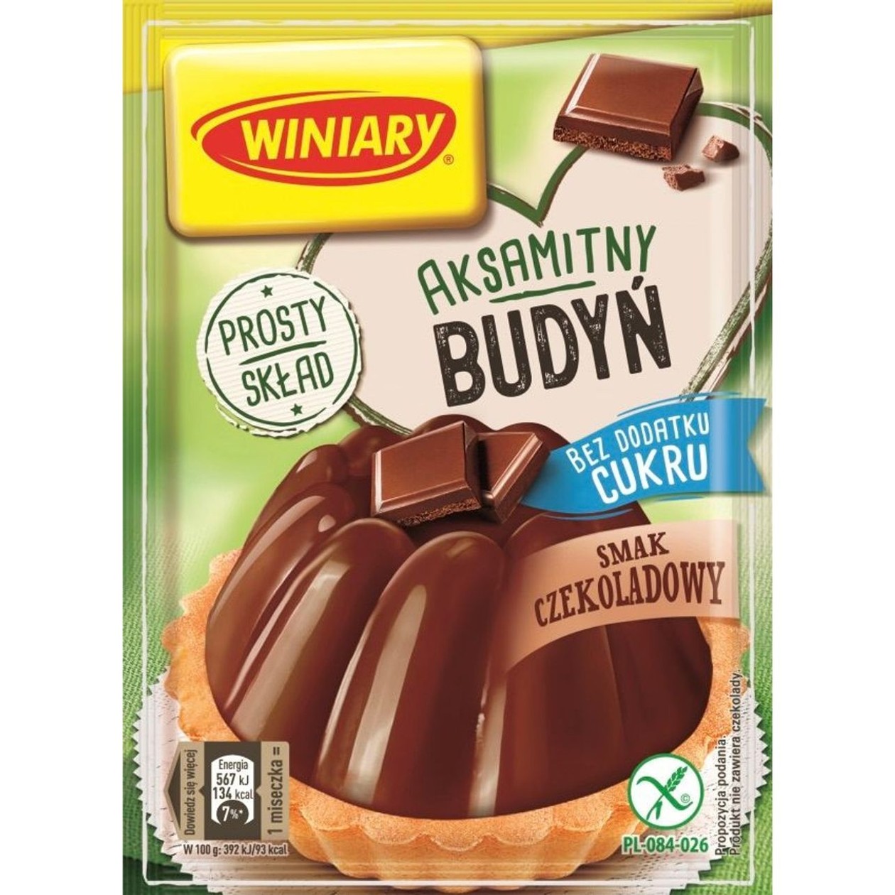 Chocolate Pudding without Sugar Winiary 38g (expires soon)