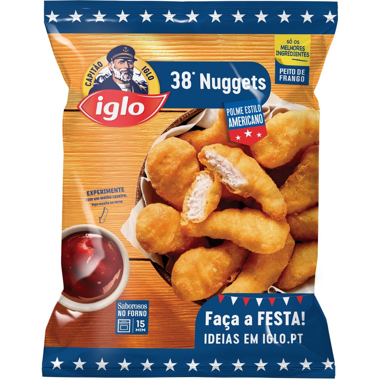Nuggets de Frango Polme Estilo Americano Iglo 38 un