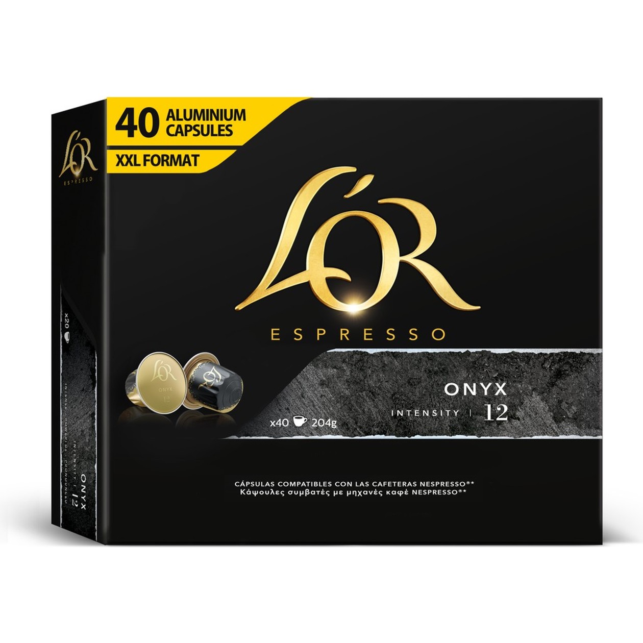 Cápsulas Café Onyx L'Or 40 un
