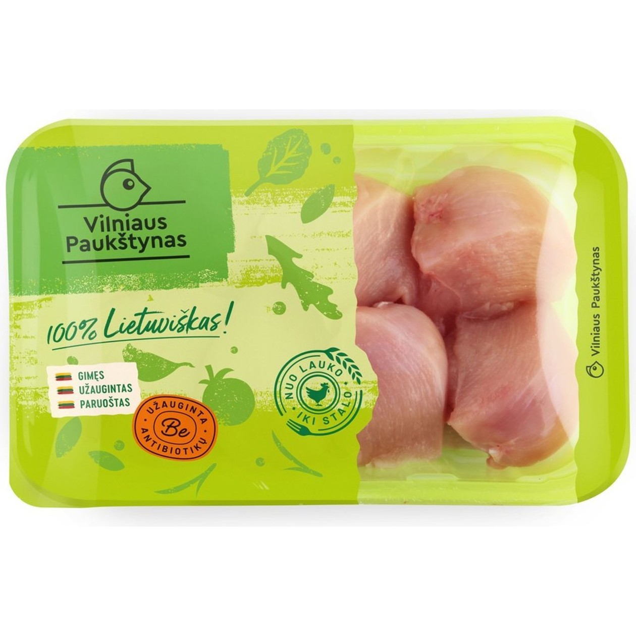 Broiler Chicken Fillet Pieces VILNIAUS PAUKŠTYNAS, 500g (expires soon)