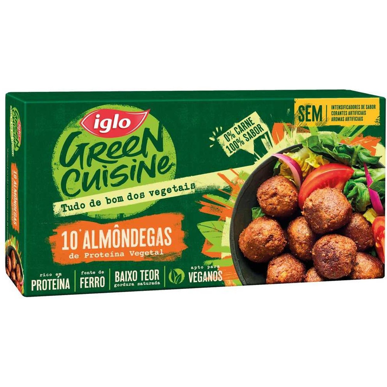 Almôndegas Prot Veg Iglo Green Cuisine 10 un 240 gr