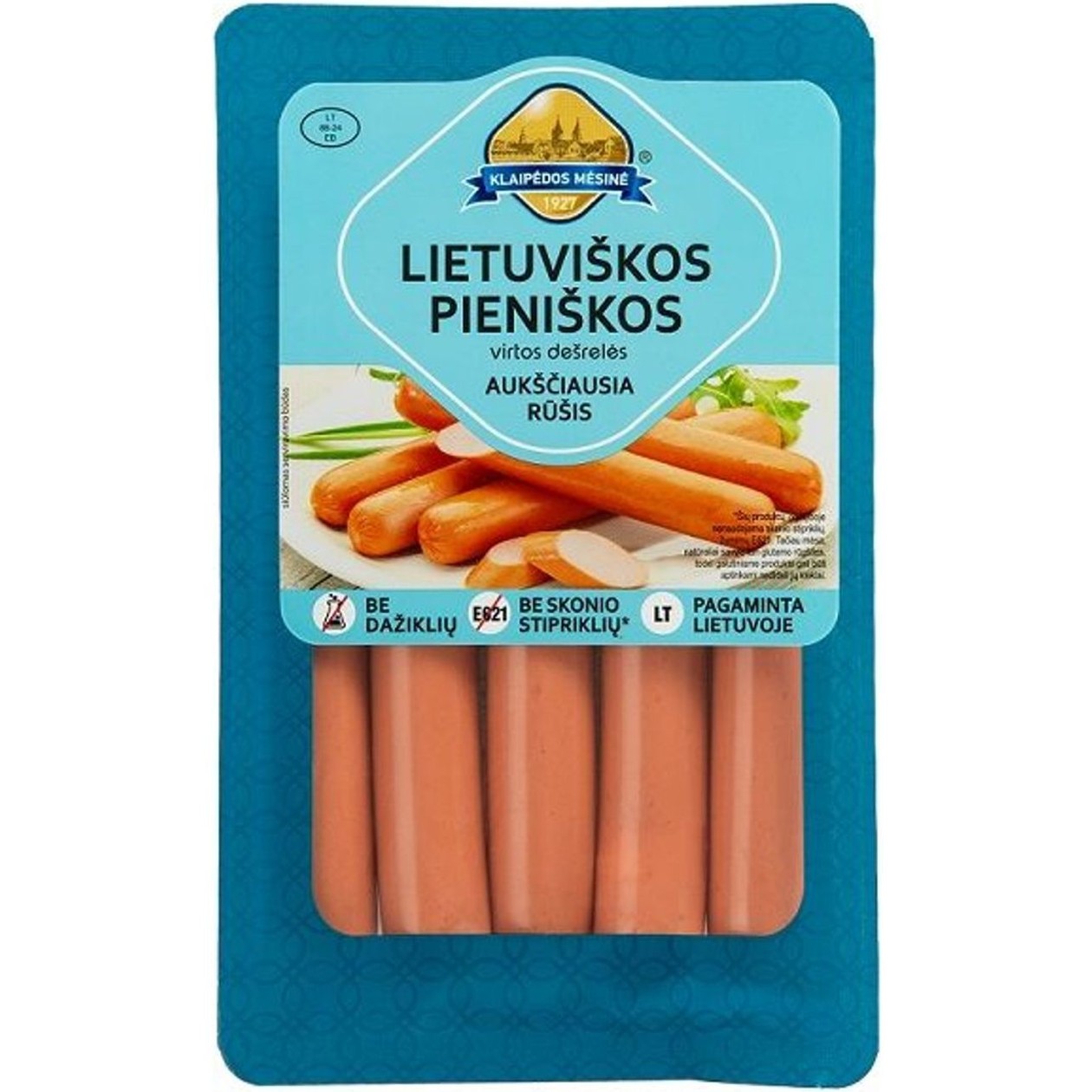 Boiled Milk Sausages KLAIPĖDOS MĖSINĖ (a. r.), 260g (expires soon)