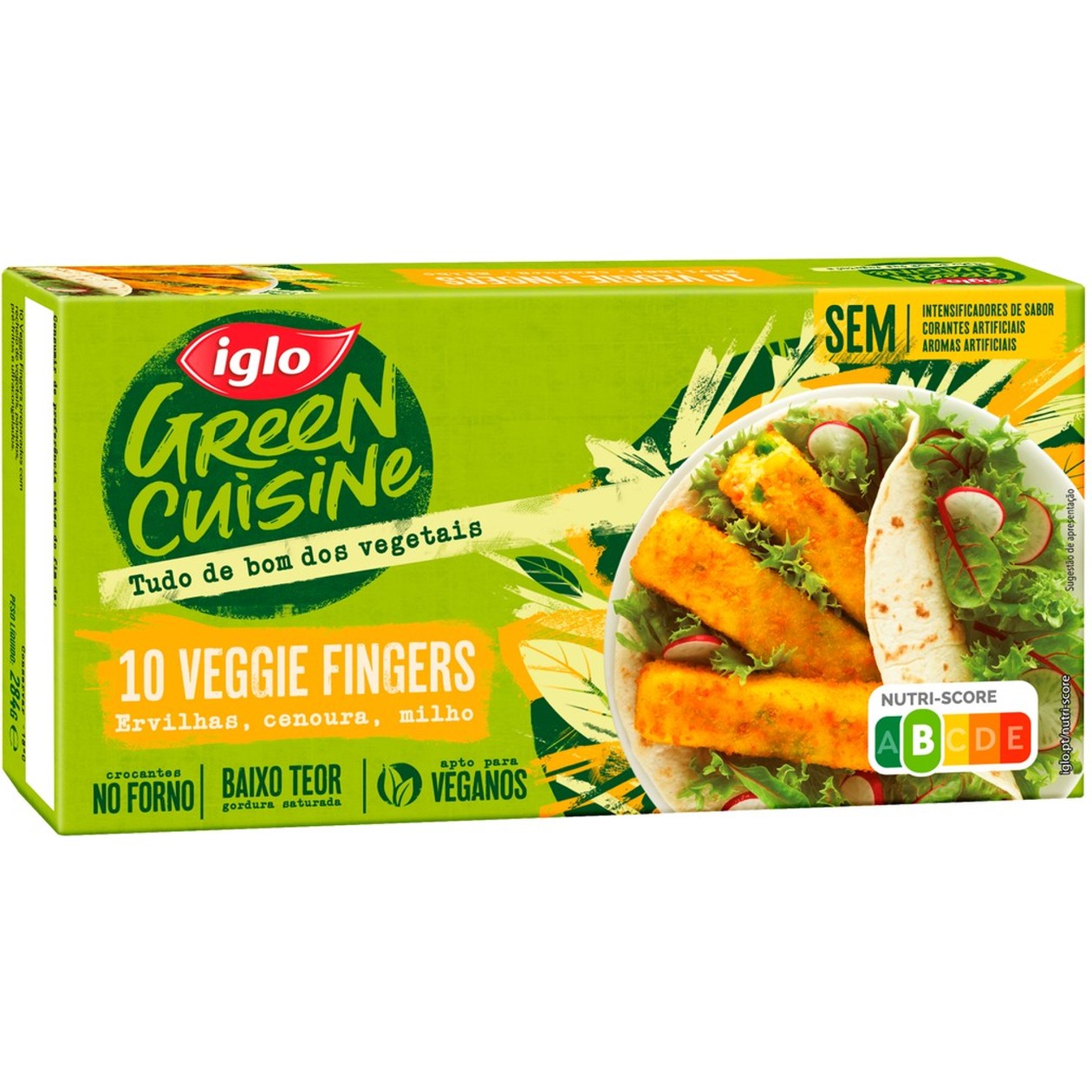 Veggie Fingers Iglo Green Cuisine 10 un 284 gr