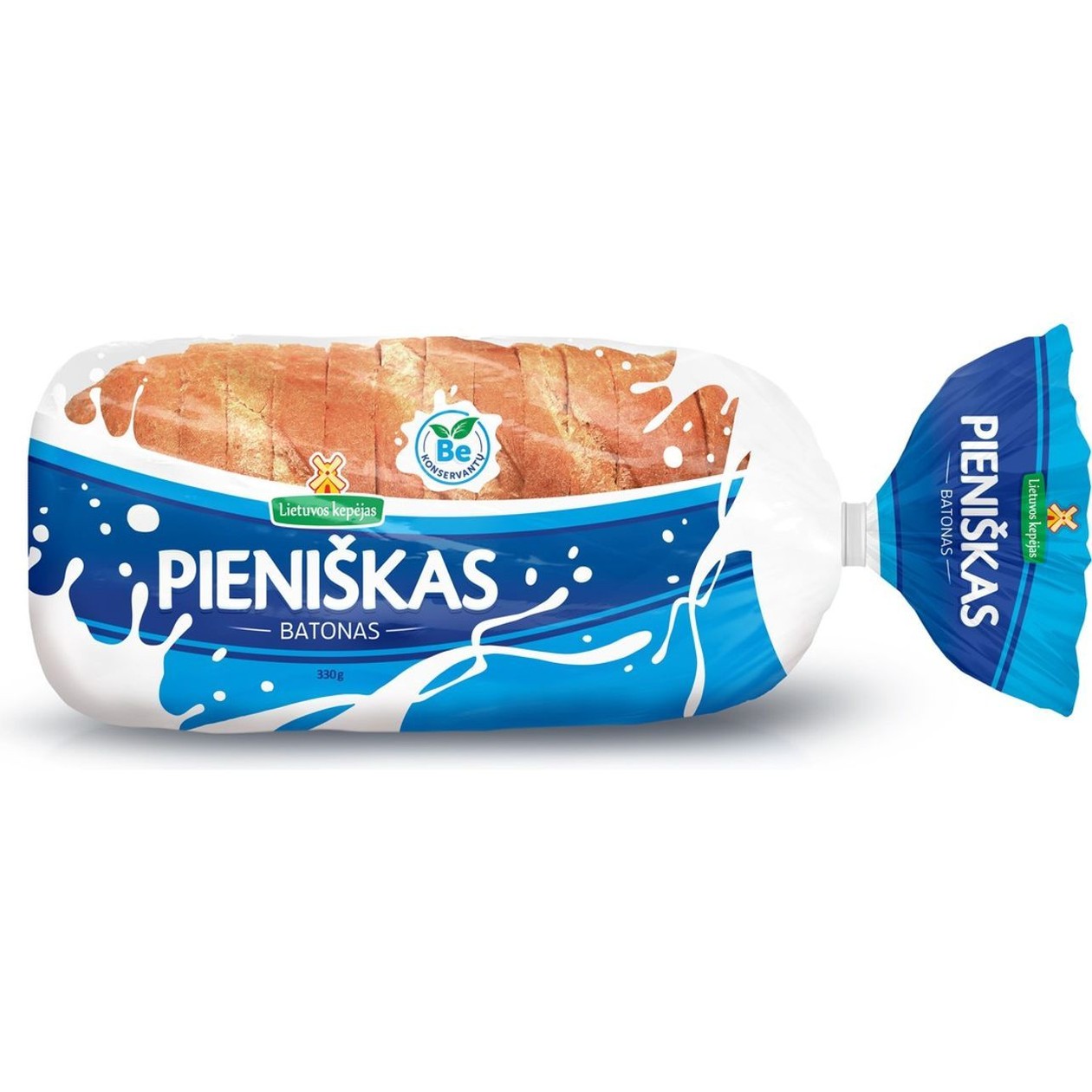 Sliced White Bread LIETUVOS KEPĖJAS, 330g (expires soon)