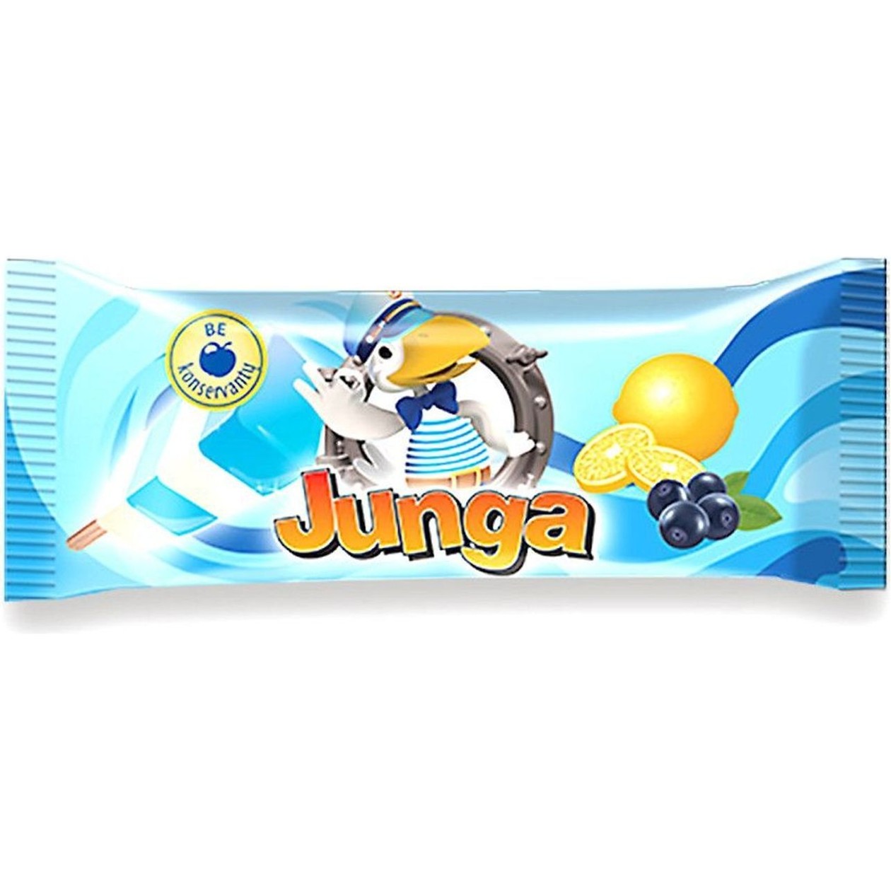 Mėlynių ir citrinų ledai JUNGA, 75ml