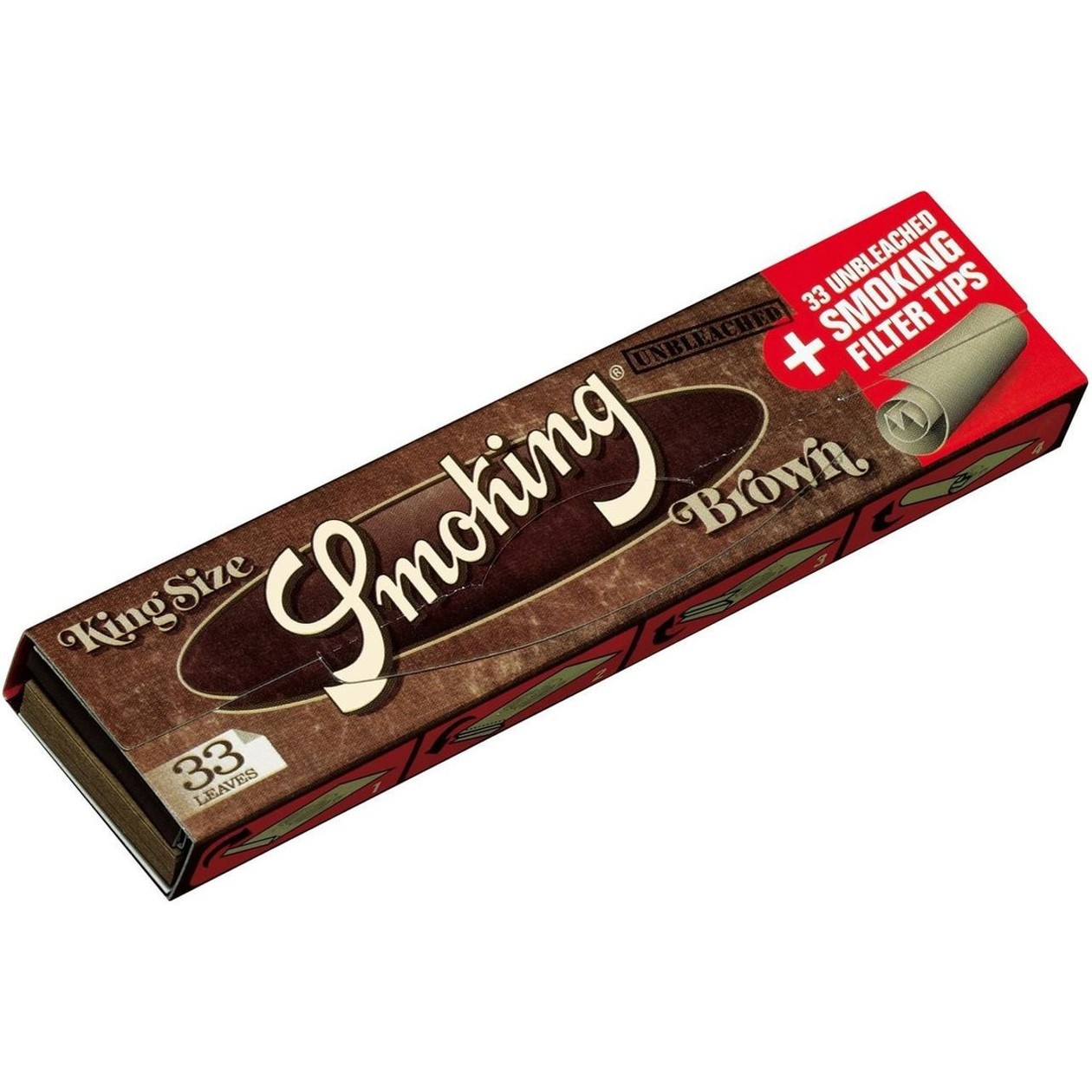 Rolling Paper & Filters SMOKING BROWN KING SIZE, 33pcs
