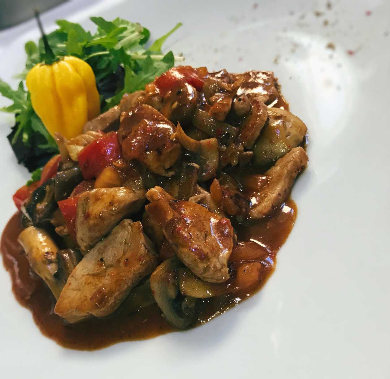 Spicy sautéed tenderloin