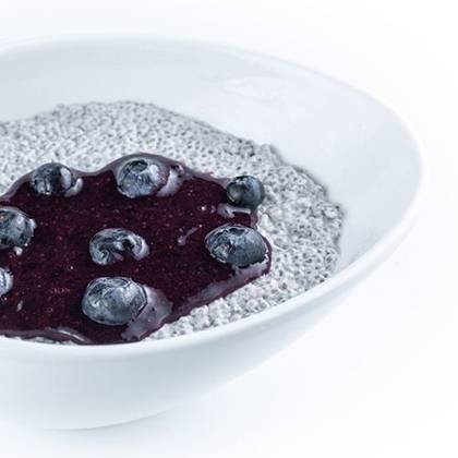 Budinca chia cu afine