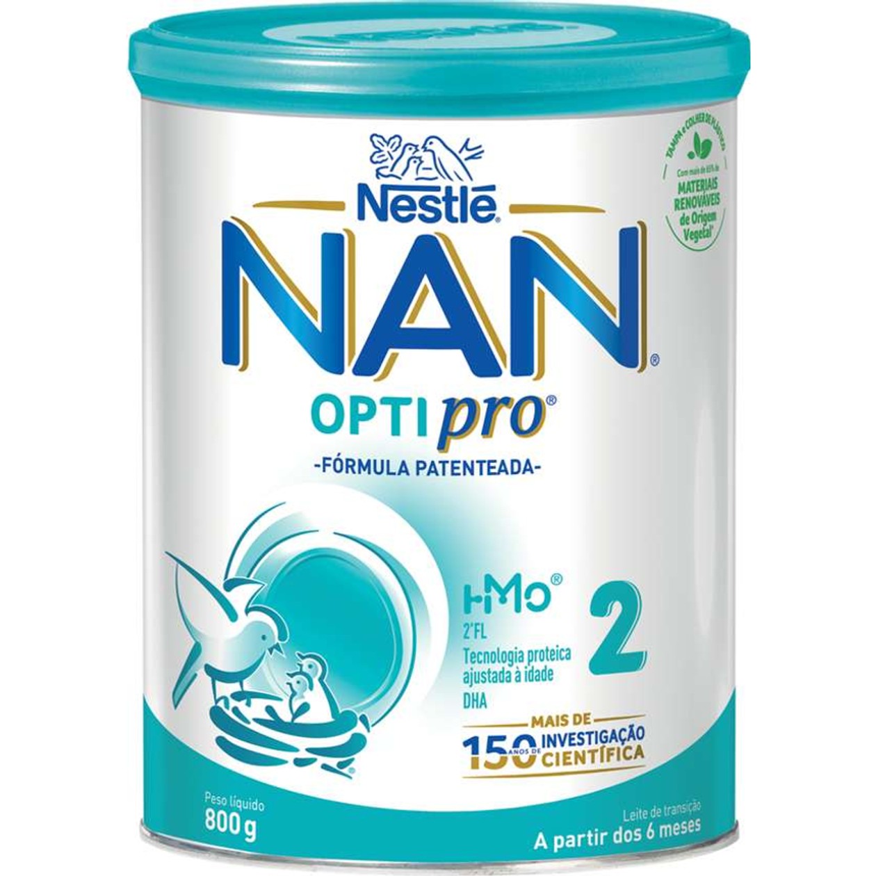 Leite em Pó de Transição 2 +6 M Optipro Nan 800 gr (validade a acabar)