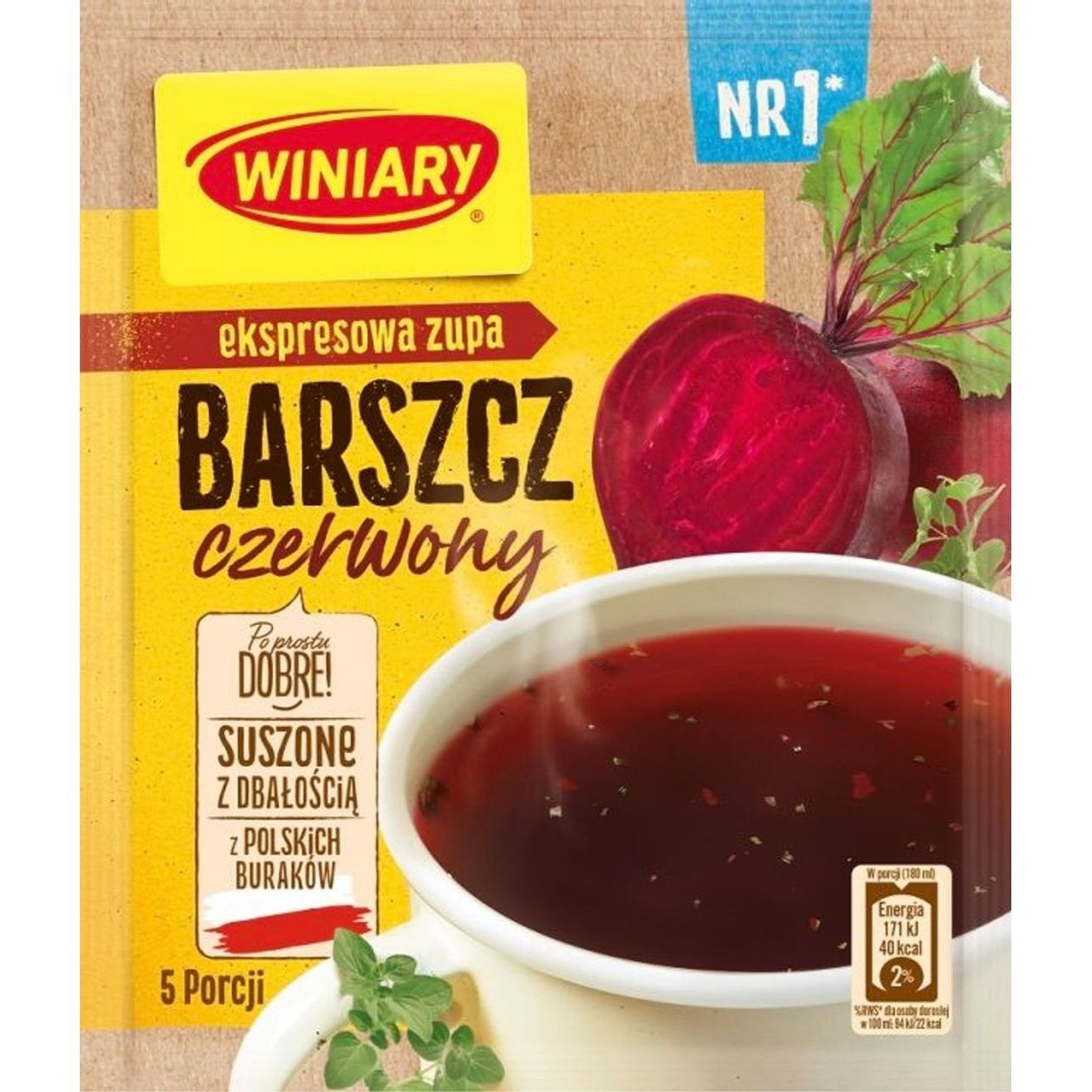 Zupa Barszcz Czerwony Ekspresowy Winiary 60g (expires soon)