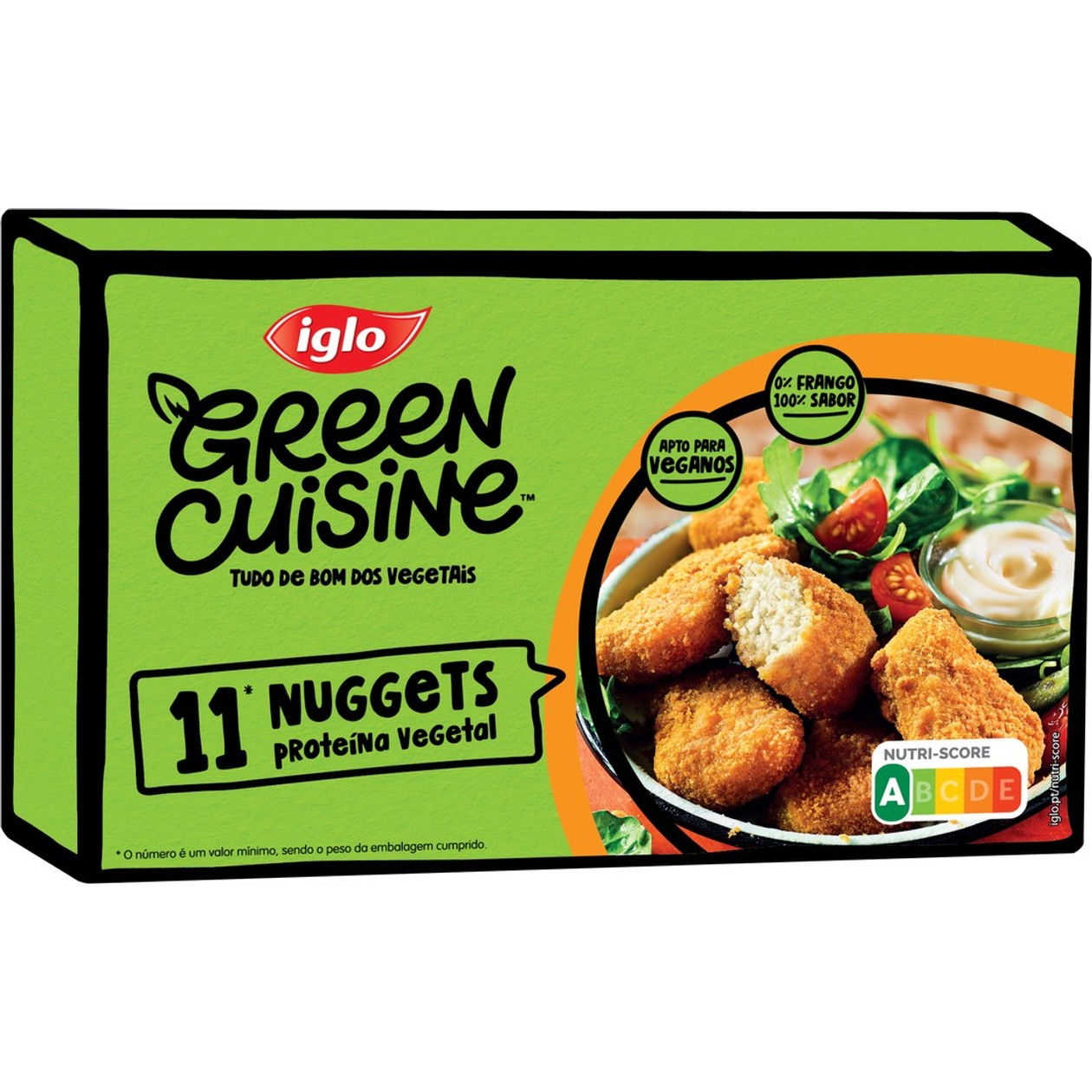 Nuggets Prot Veg Iglo Green Cuisine 11 un 250 gr