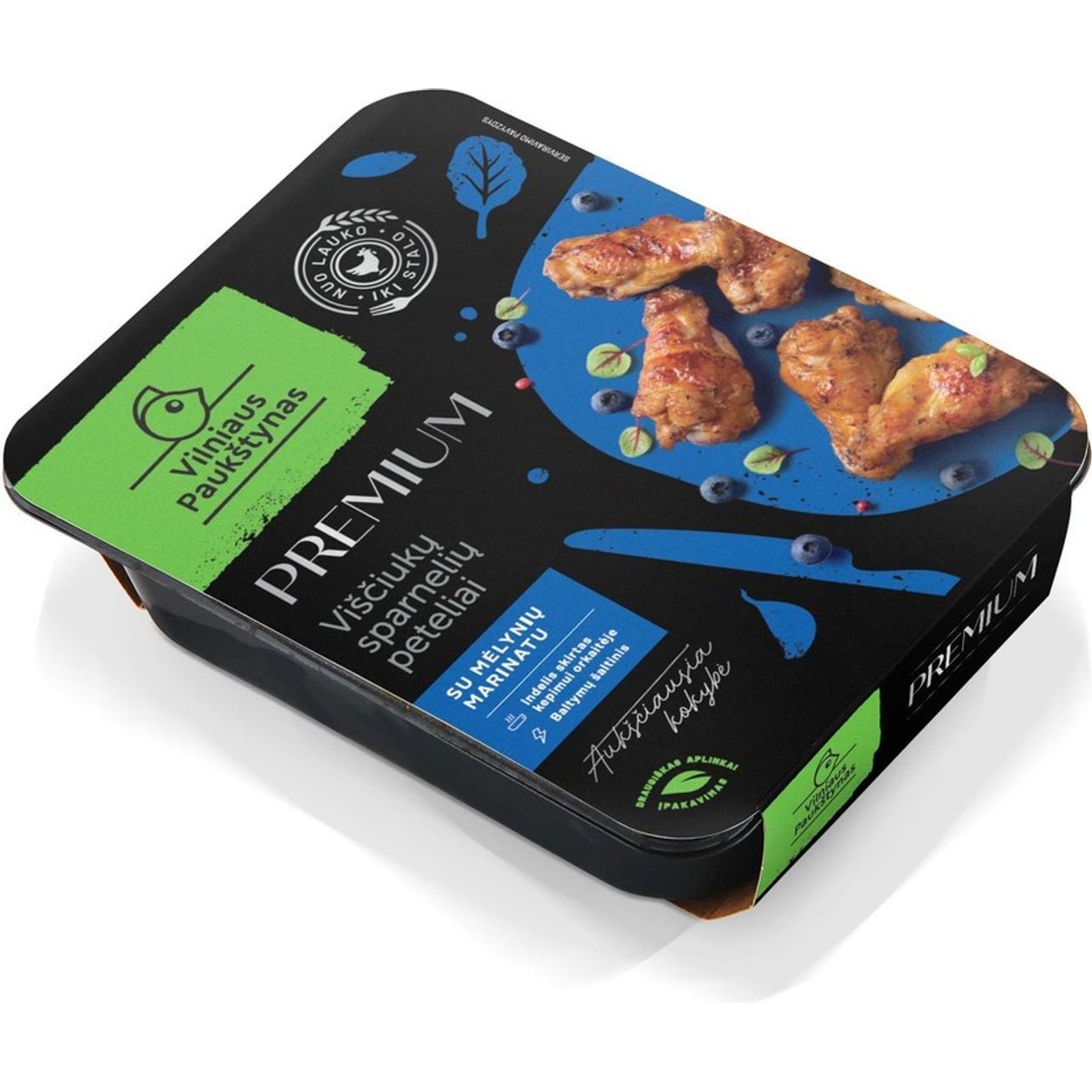 Chicken Wings with Blueberry Marinade VILNIAUS PAUKŠTYNAS, 500g (expires soon)