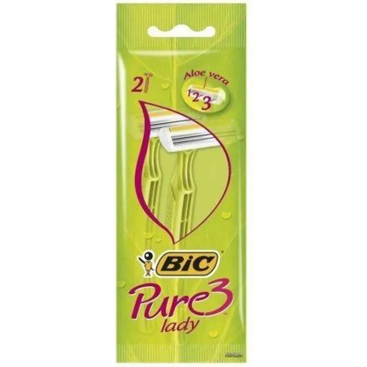 Blister c/ 2 Lâminas Pure Lady Aloe Bic