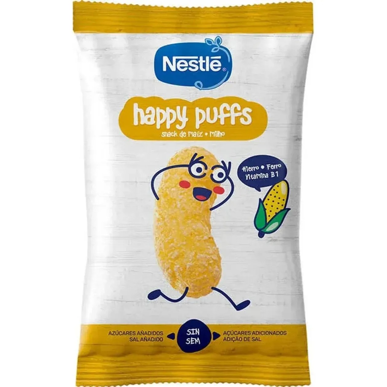 Snack para Bebé de Milho HappyPuffs +12M Nestlé 28 gr
