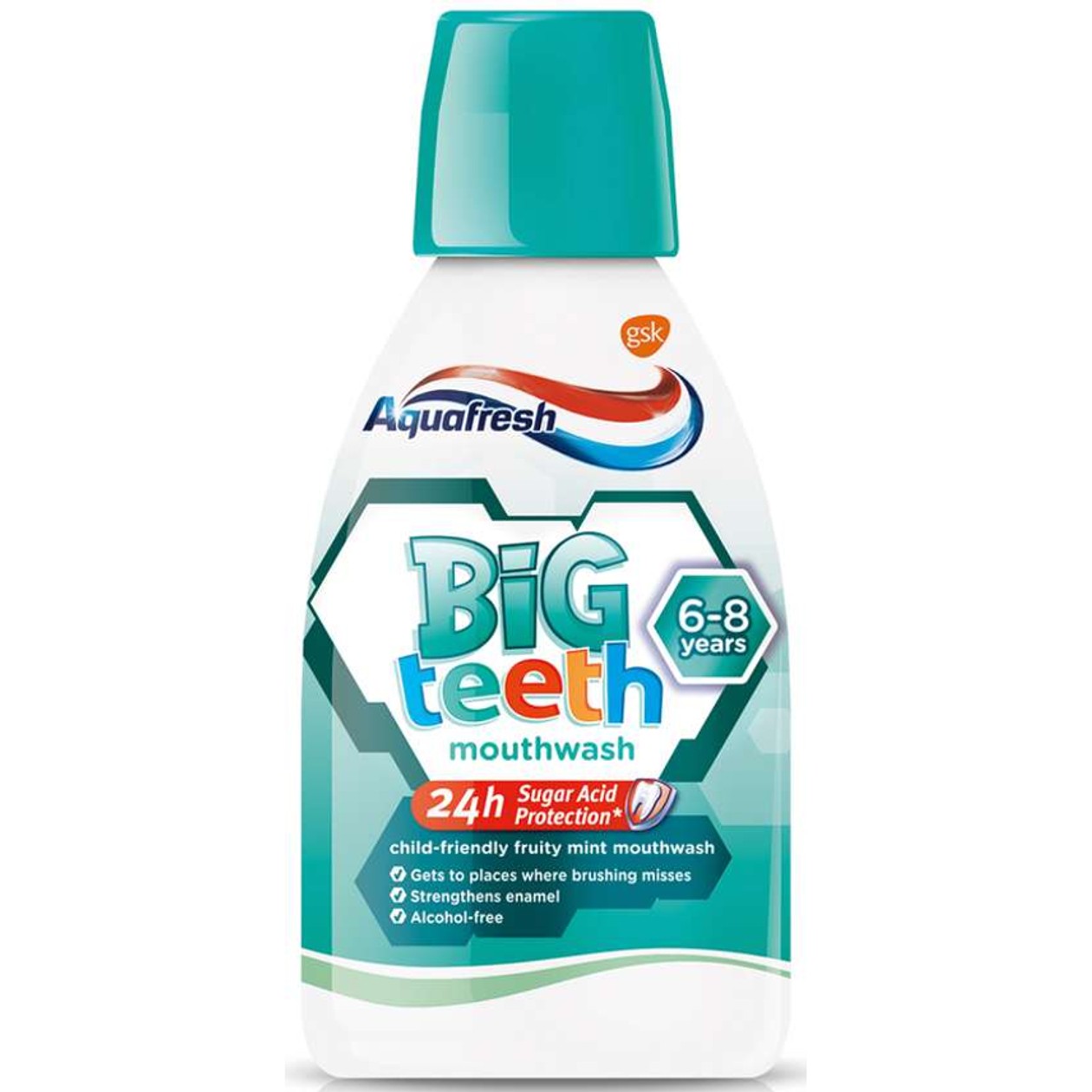 Aquafresh Big Teeth Mouthwash for Kids 6-8 Years 300ml (expires soon)