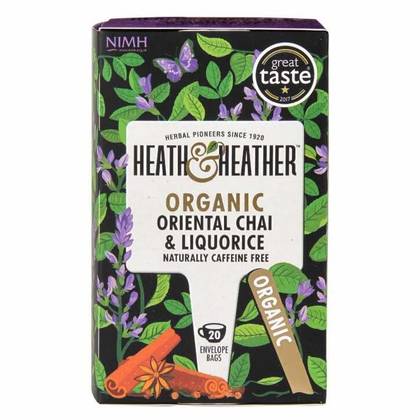 7161 Heath & Heather Organic Oriental Chai & Liquorice 20 Tea Bags