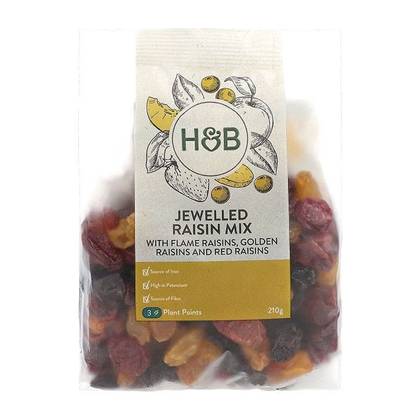 4627 Holland & Barrett Jewelled Raisins Mix 210g