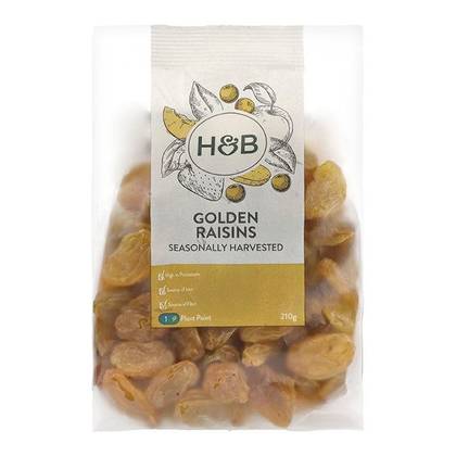 4726 Holland & Barrett Golden Raisins 210g