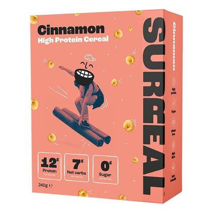 3863 Surreal High Protein Cereal Cinnamon  240g