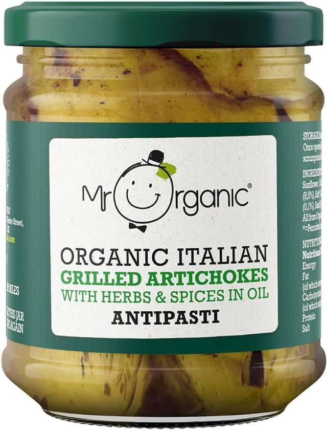 3454 Mr  Organic Sliced Artichoke Antipasti (5 x 190g)
