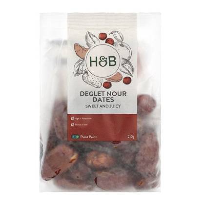 4511 Holland & Barrett Deglet Nour Dates 210g