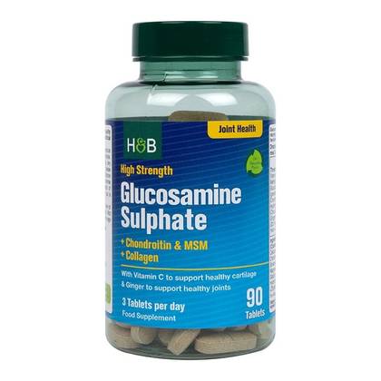 0103 Holland & Barrett High Strength Glucosamine Sulphate & Chondroitin 60 Tablets