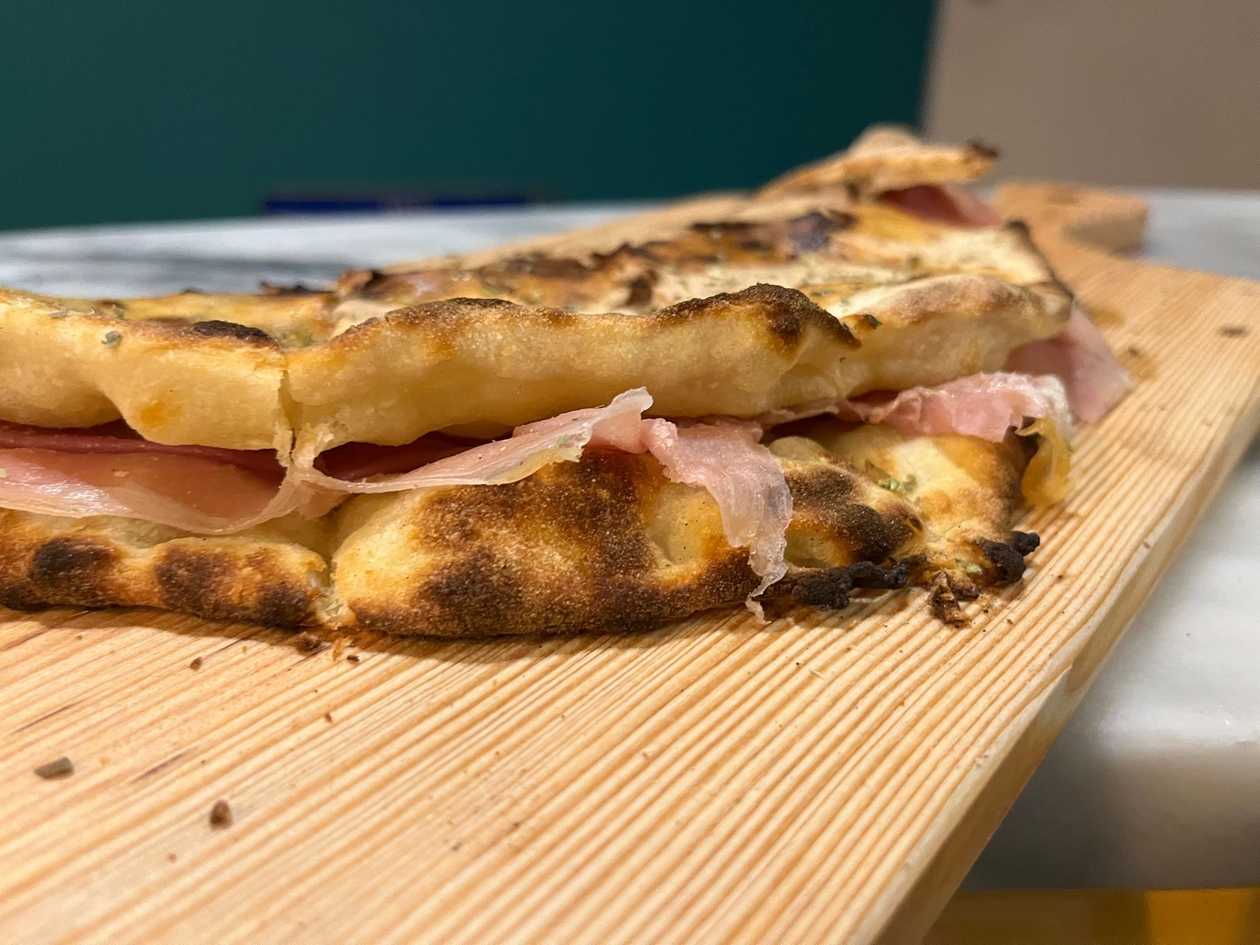 Focaccia with Crudo