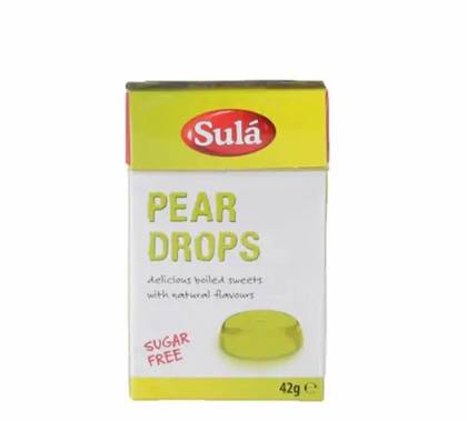 4001 Sula Pear Drops Sugar Free Sweets 42g