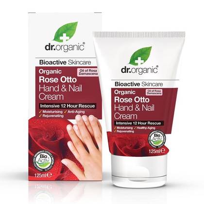 2970 Dr Organic Rose Otto Hand & Nail Cream 125ml