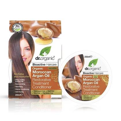 4783 Dr Organic Moroccan Argan Oil Restorative Treatment Conditioner 200ml