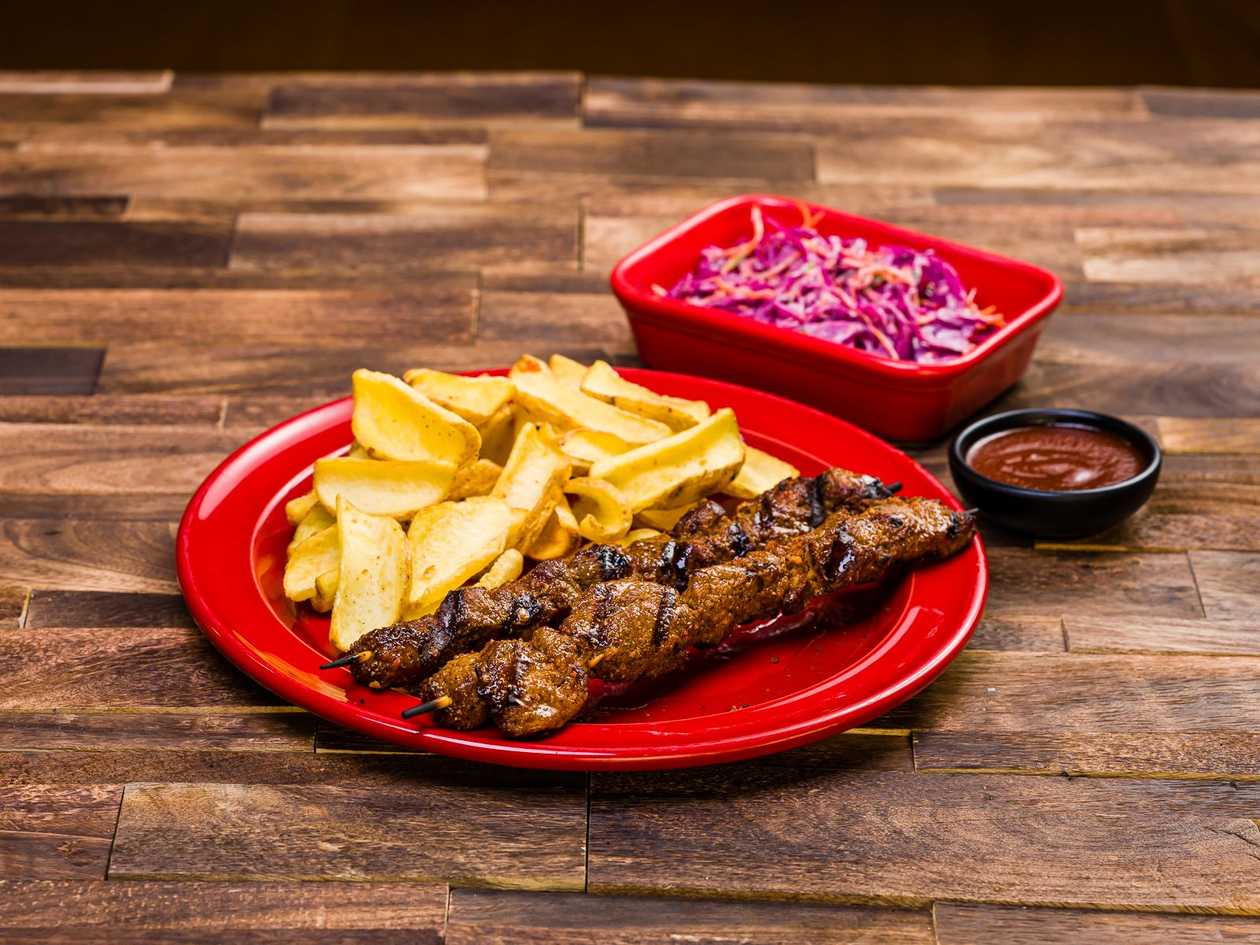 Skewered beef tenderloin big