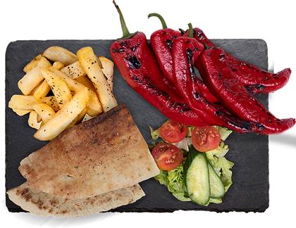 Florina Peppers On The Charcoal