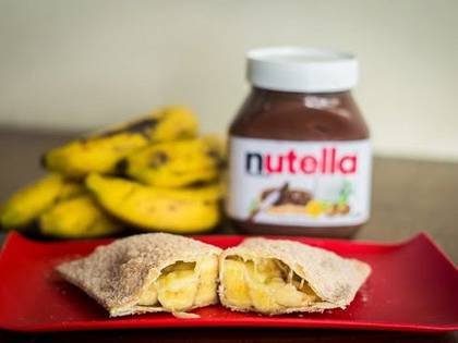 Pastel de banana e nutella