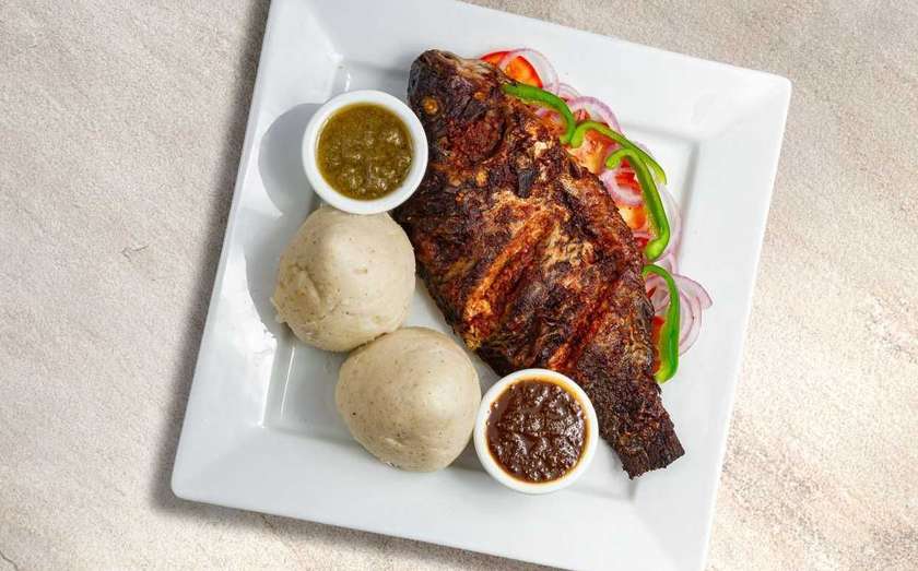 Banku and Large Tilapia
