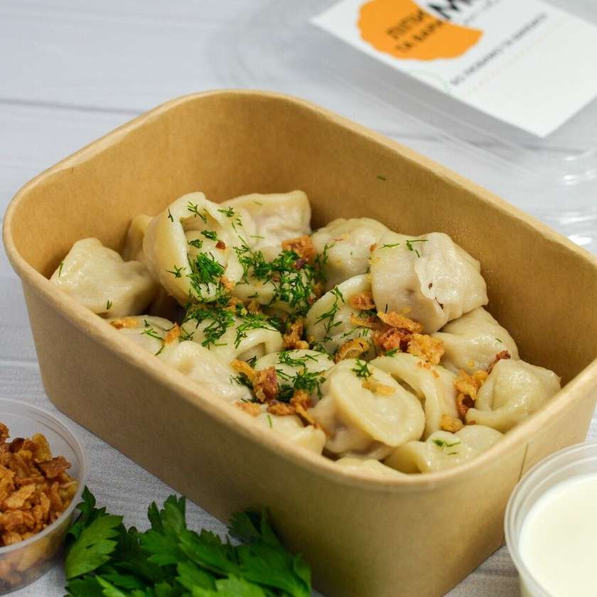 Dumplings with pork and beef