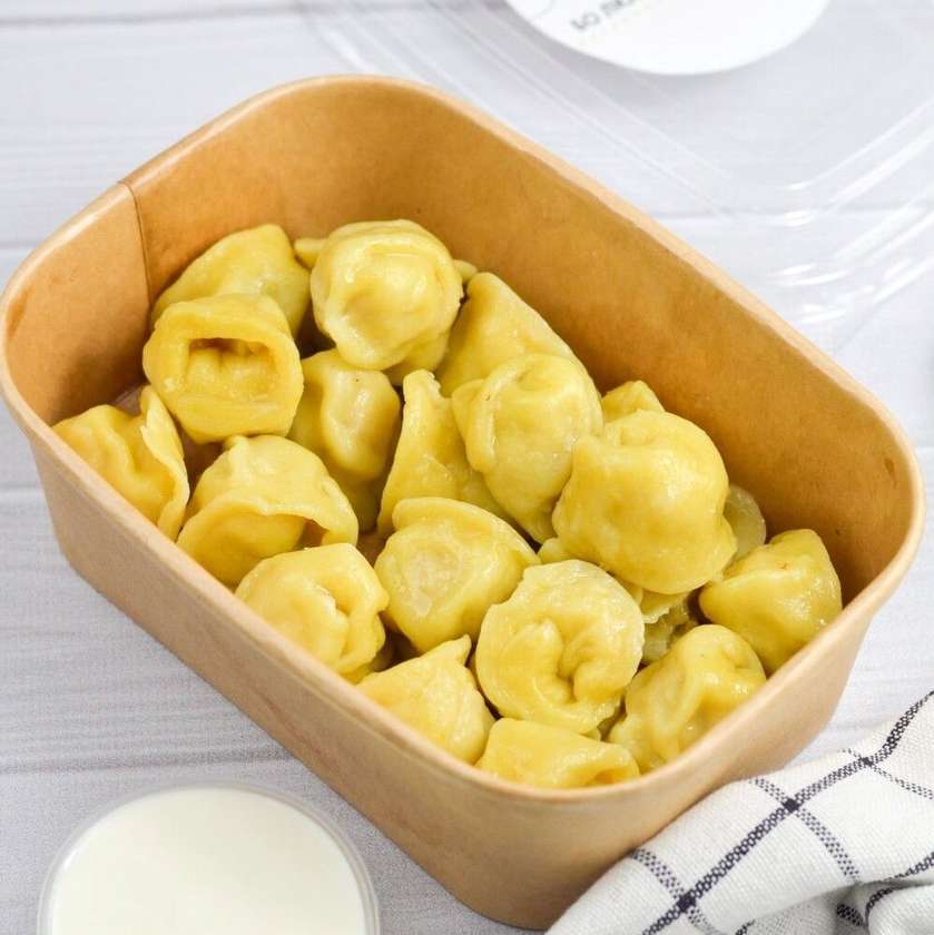 Chicken Pelmeni on Corn Flour