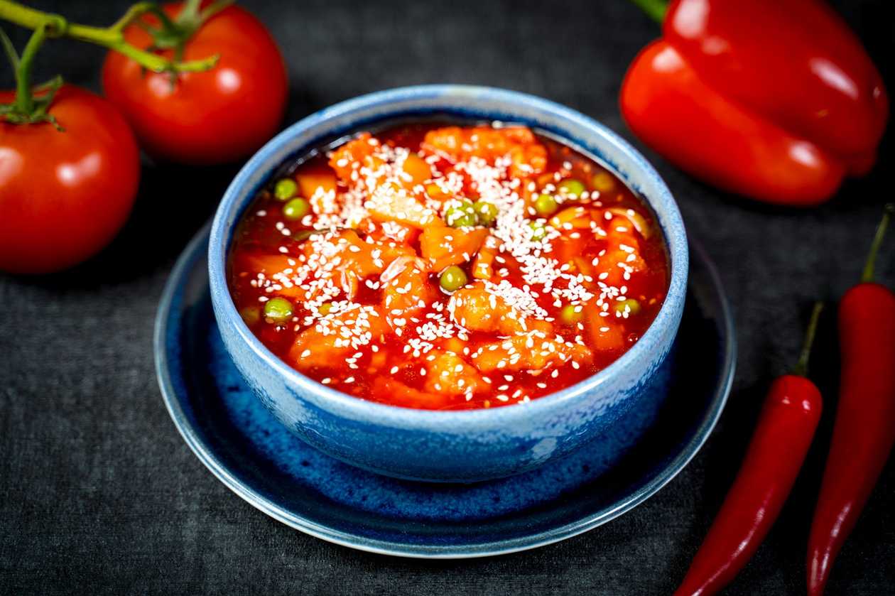 528. Хрустящий цыпленок в медовом соусе (китай)
