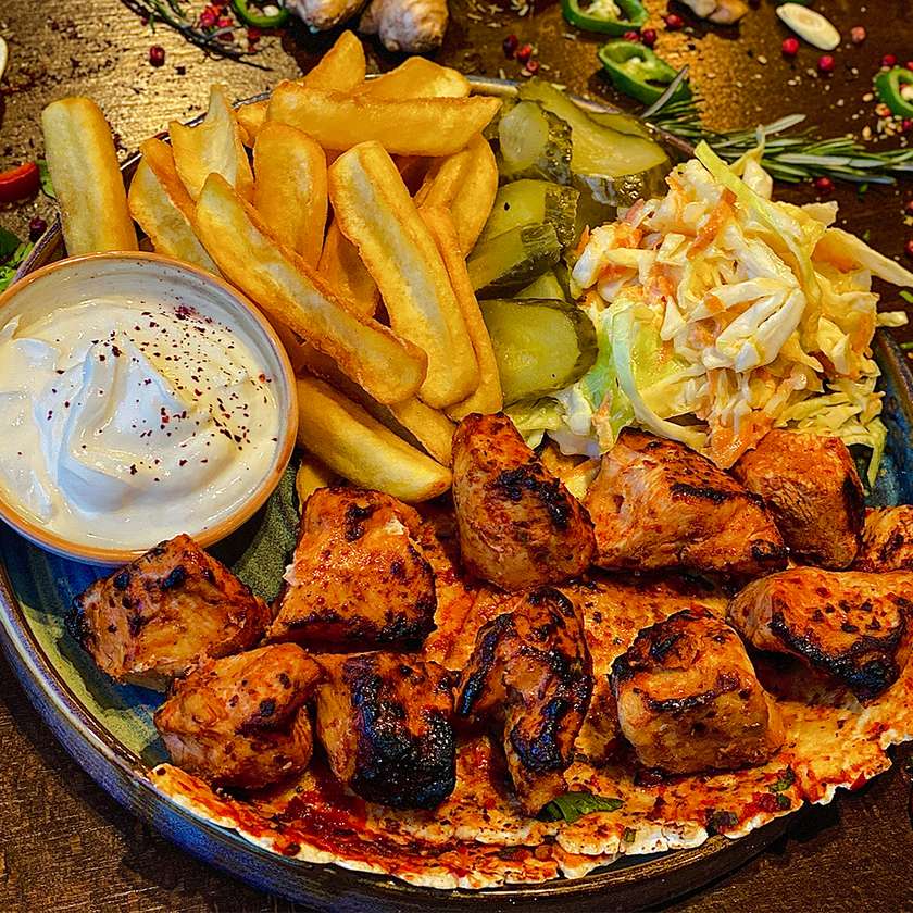 Marinated chicken taouk