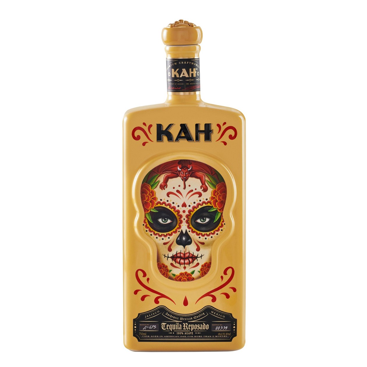 Kah Tequila Reposado 100% Agave 40%, 700 ml